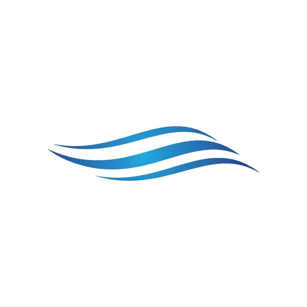 Water wave icon vector
