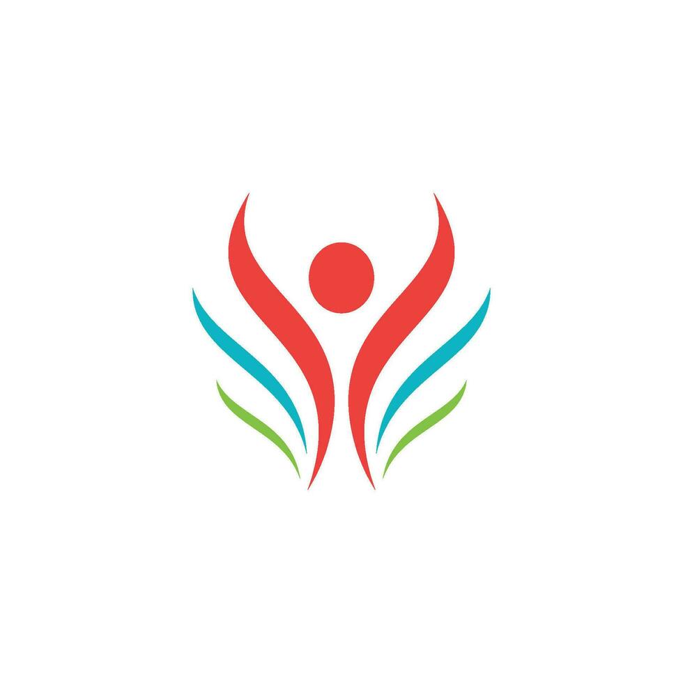 Human character logo sign vector