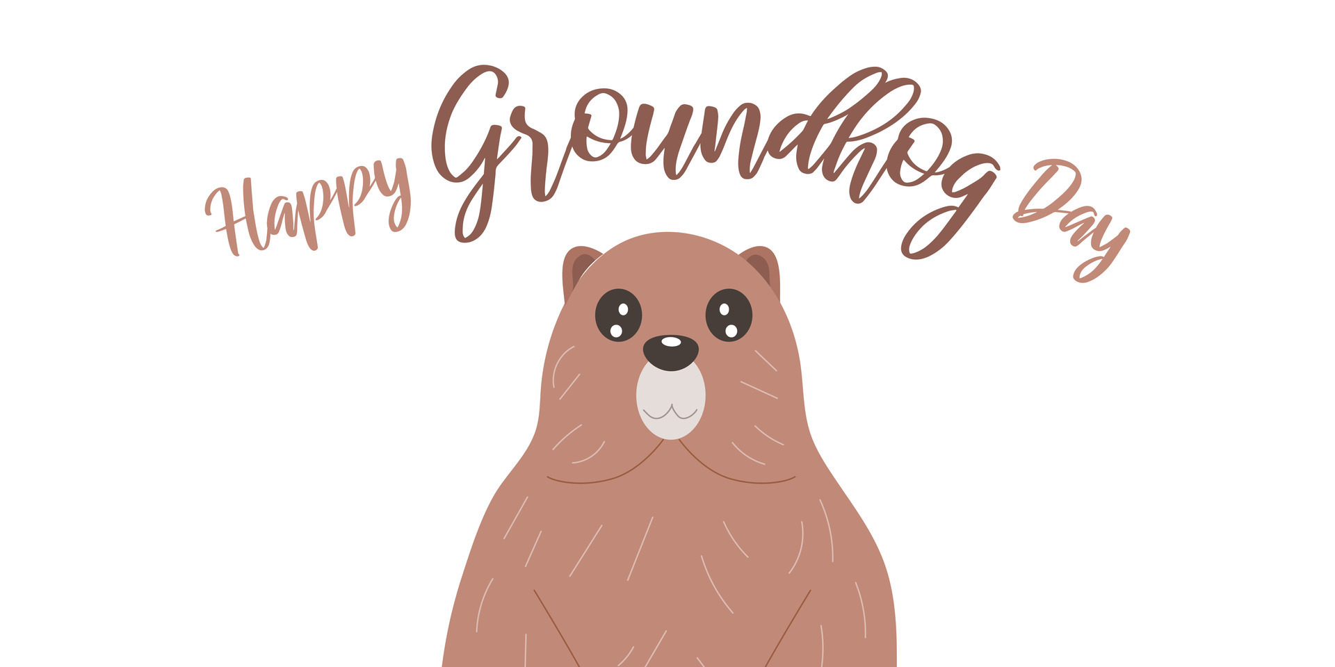 Happy Groundhog Day February 2. Holiday concept. 35099956 Vector Art at Vecteezy