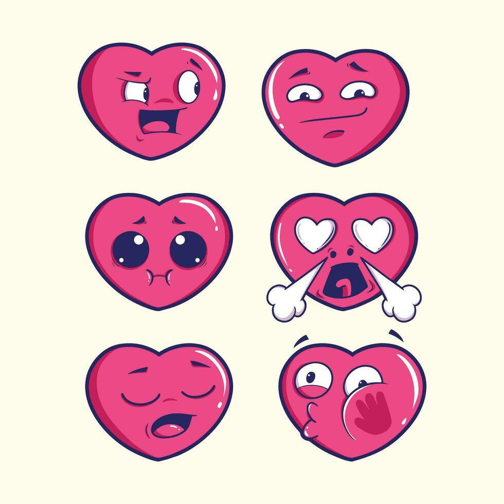 cute heart icon vector art