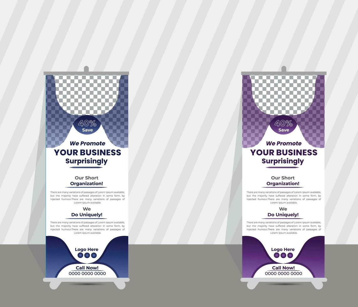 Vector simple corporate business Rollup design
