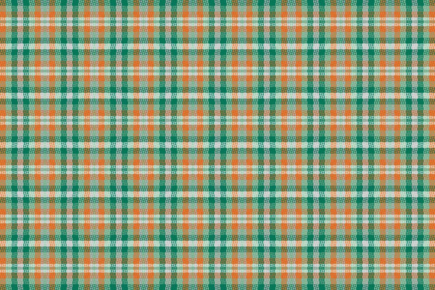 Tartan plaid pattern with texture and retro color. vector