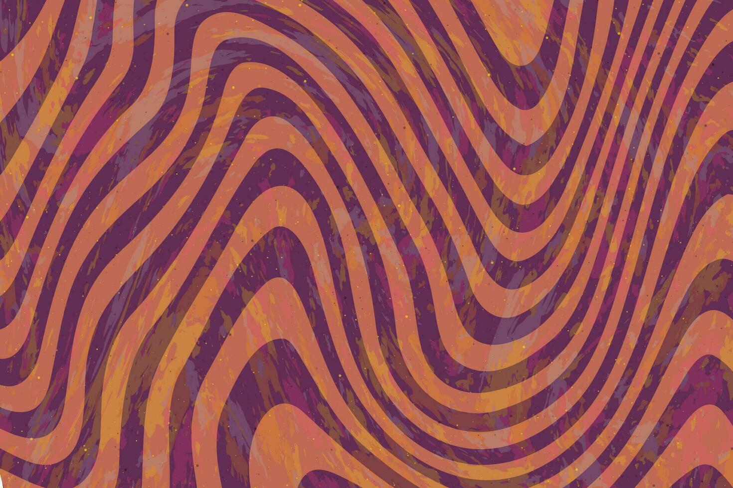 Abstract psychedelic groovy background with grunge texture. vector