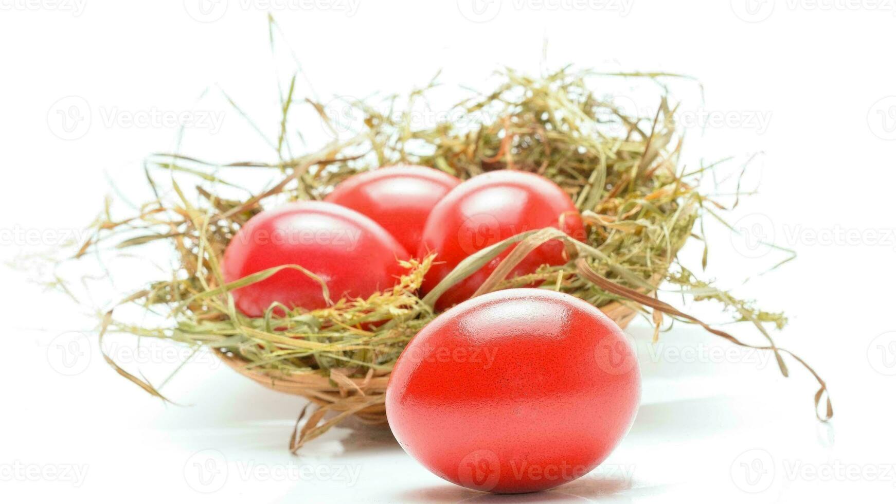 Colourful Easter Eggs. Vibrant, Festive Holiday Decorations Symbolizing Spring Celebration and Traditional Ornate Designs photo