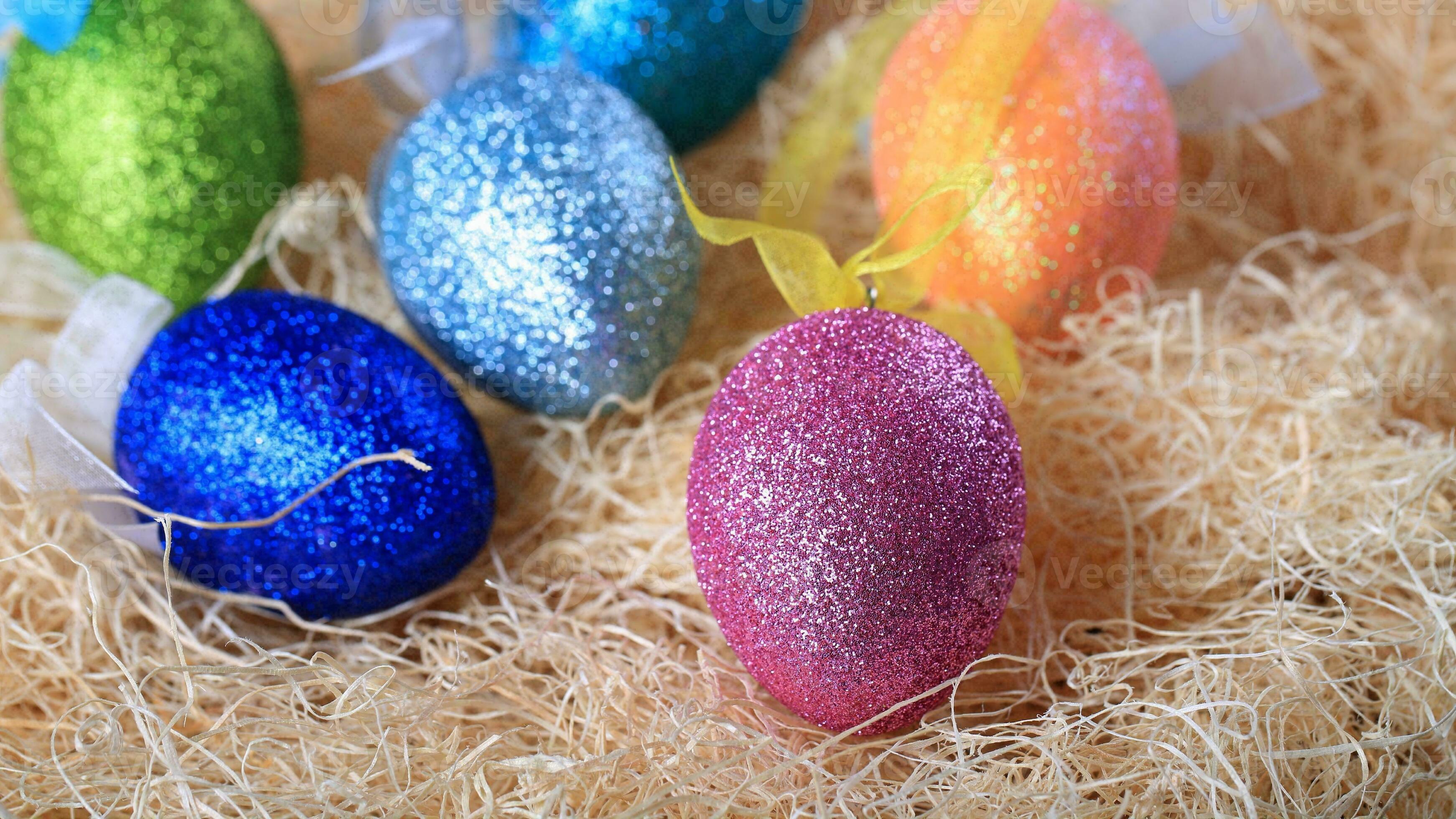 vistoso Pascua de Resurrección huevos. vibrante, festivo fiesta