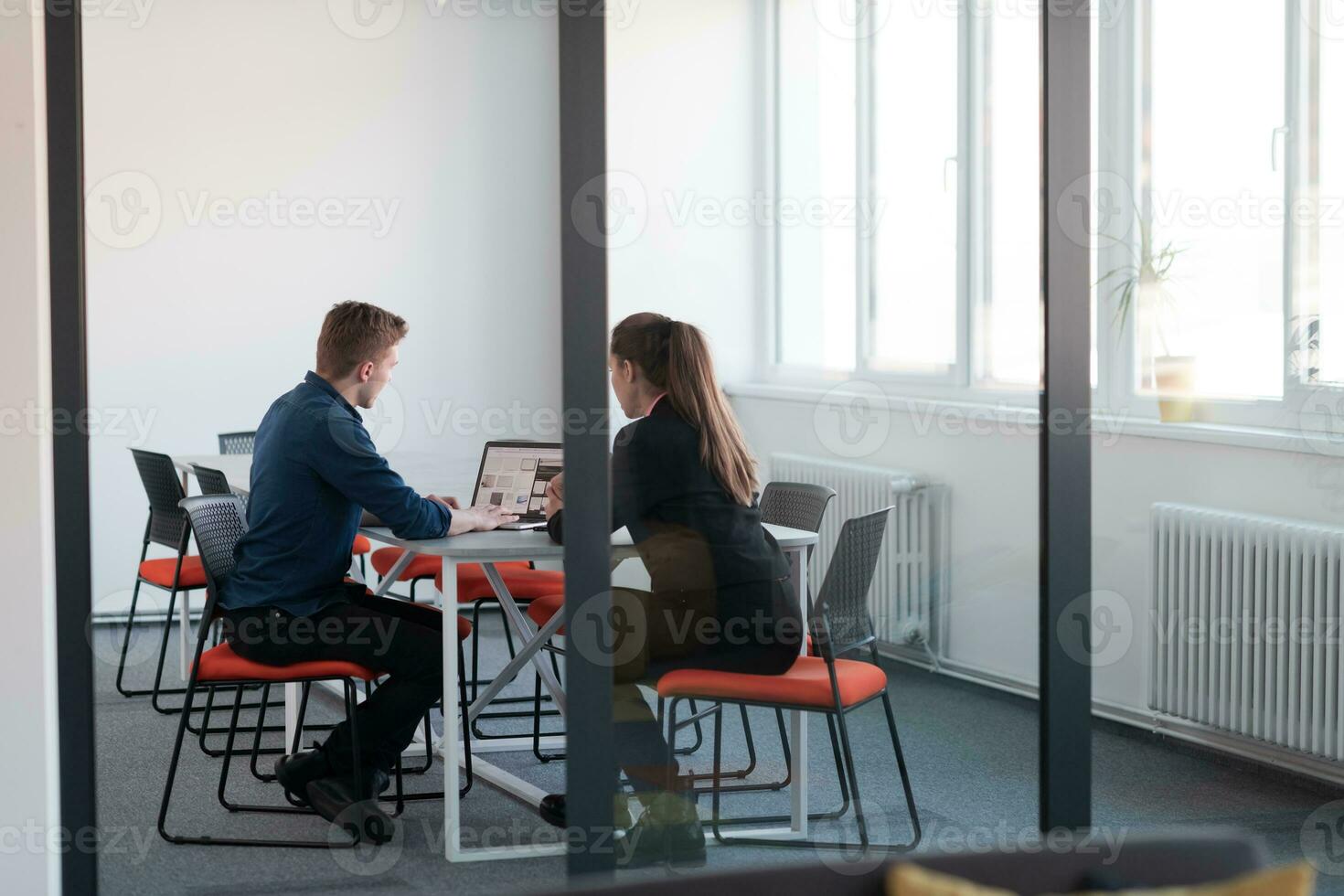 People working in the office photo