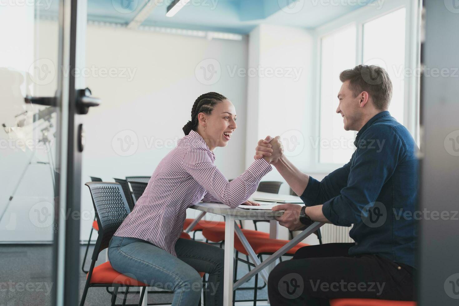 People working in the office photo