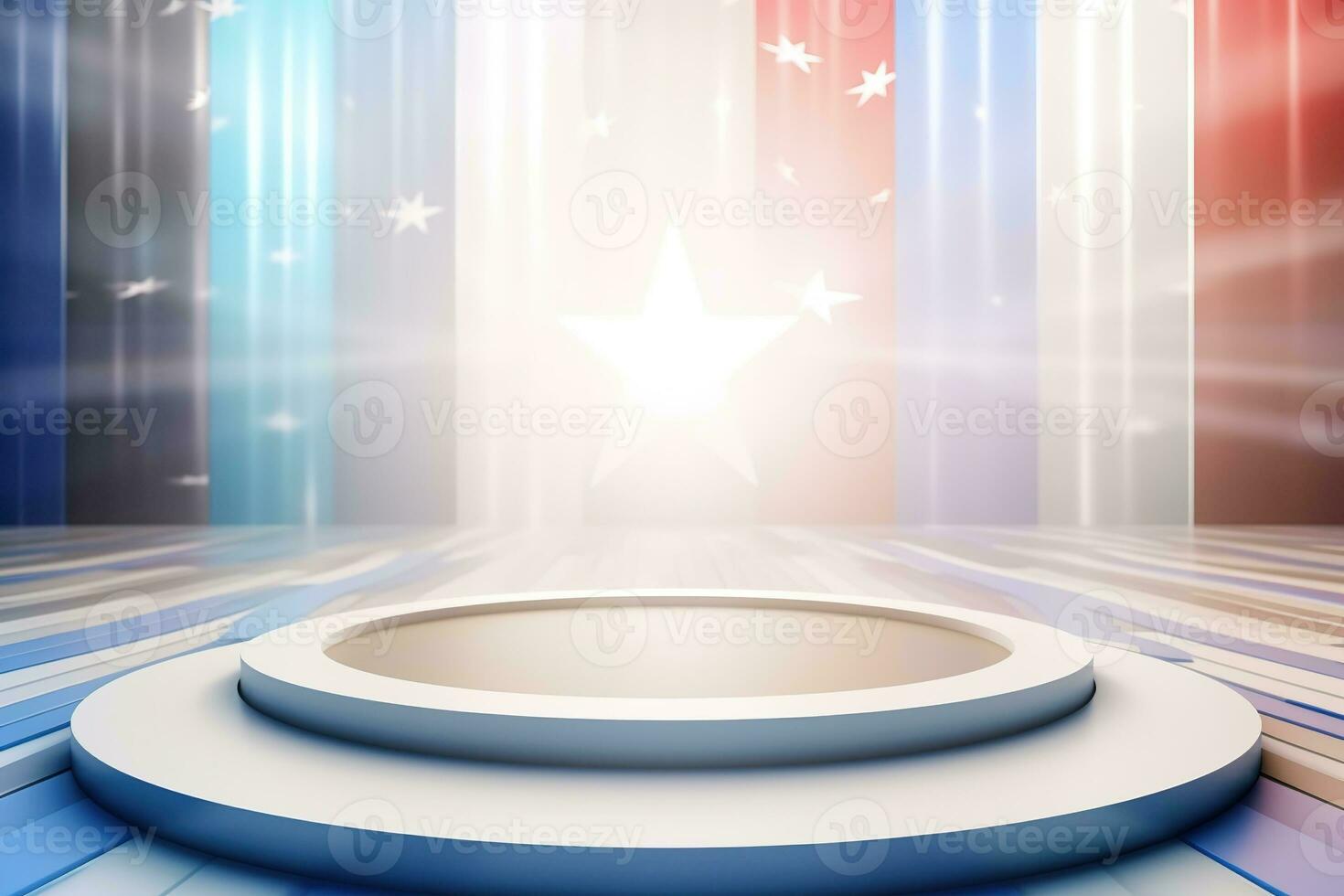 futuristic and clean stage blank center background photo