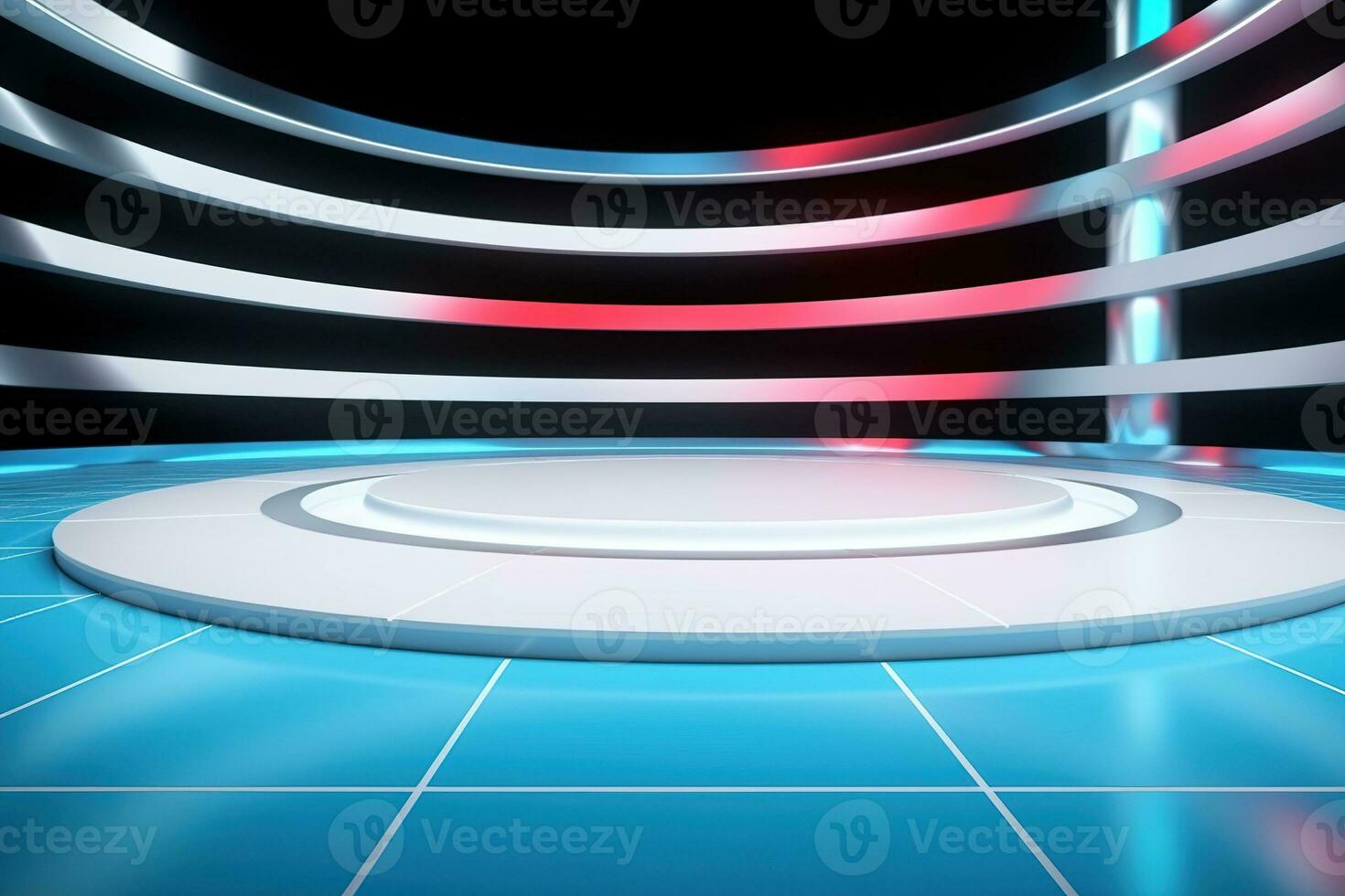 futuristic and clean stage blank center background photo