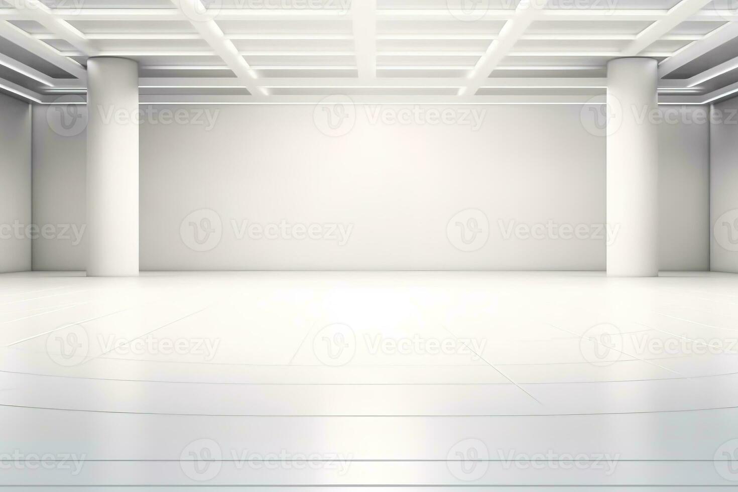 futuristic and clean stage blank center background photo