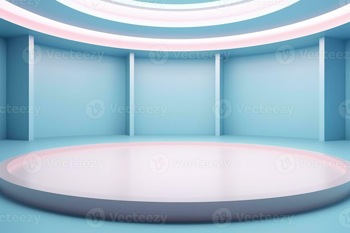 futuristic and clean stage blank center background photo