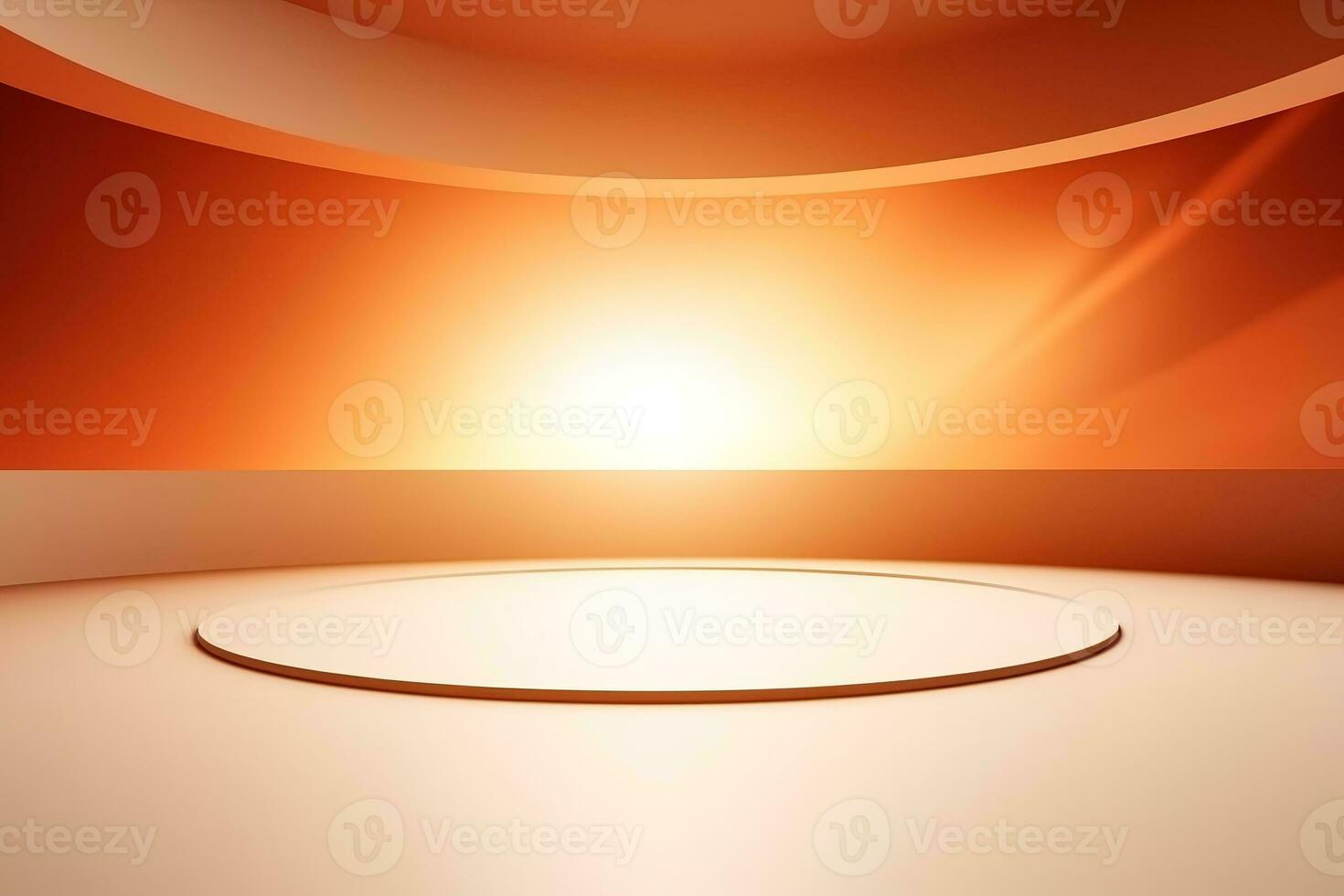 futuristic and clean stage blank center background photo