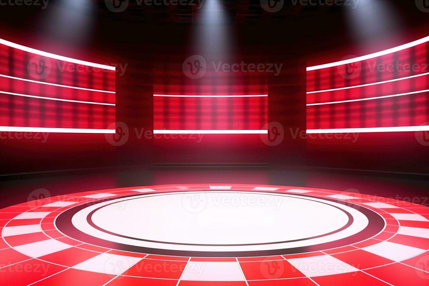 futuristic and clean stage blank center background photo