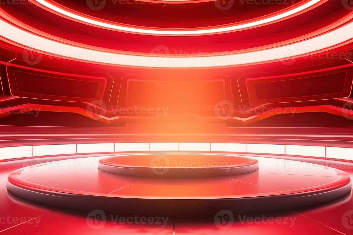 futuristic and clean stage blank center background photo