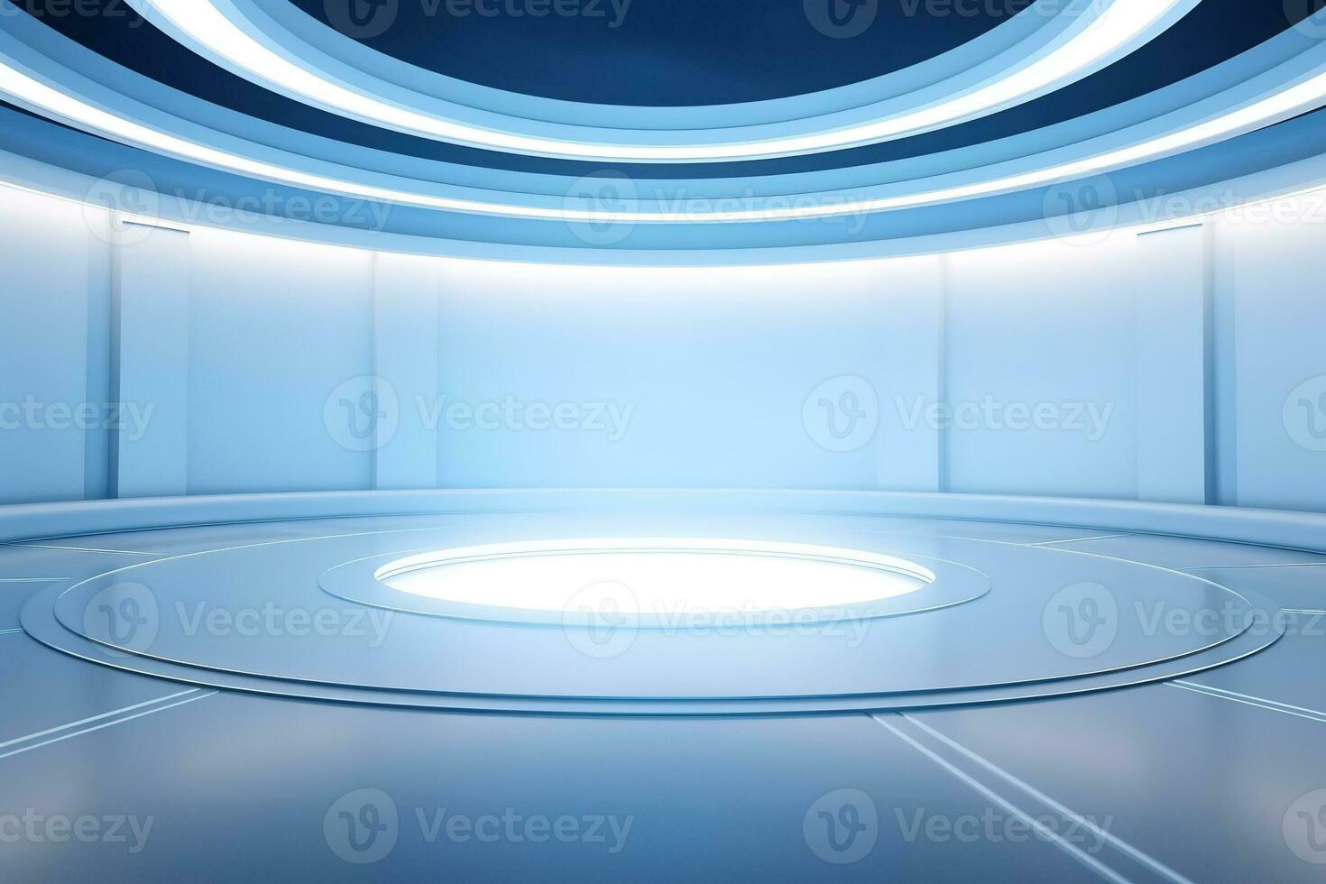 futuristic and clean stage blank center background photo