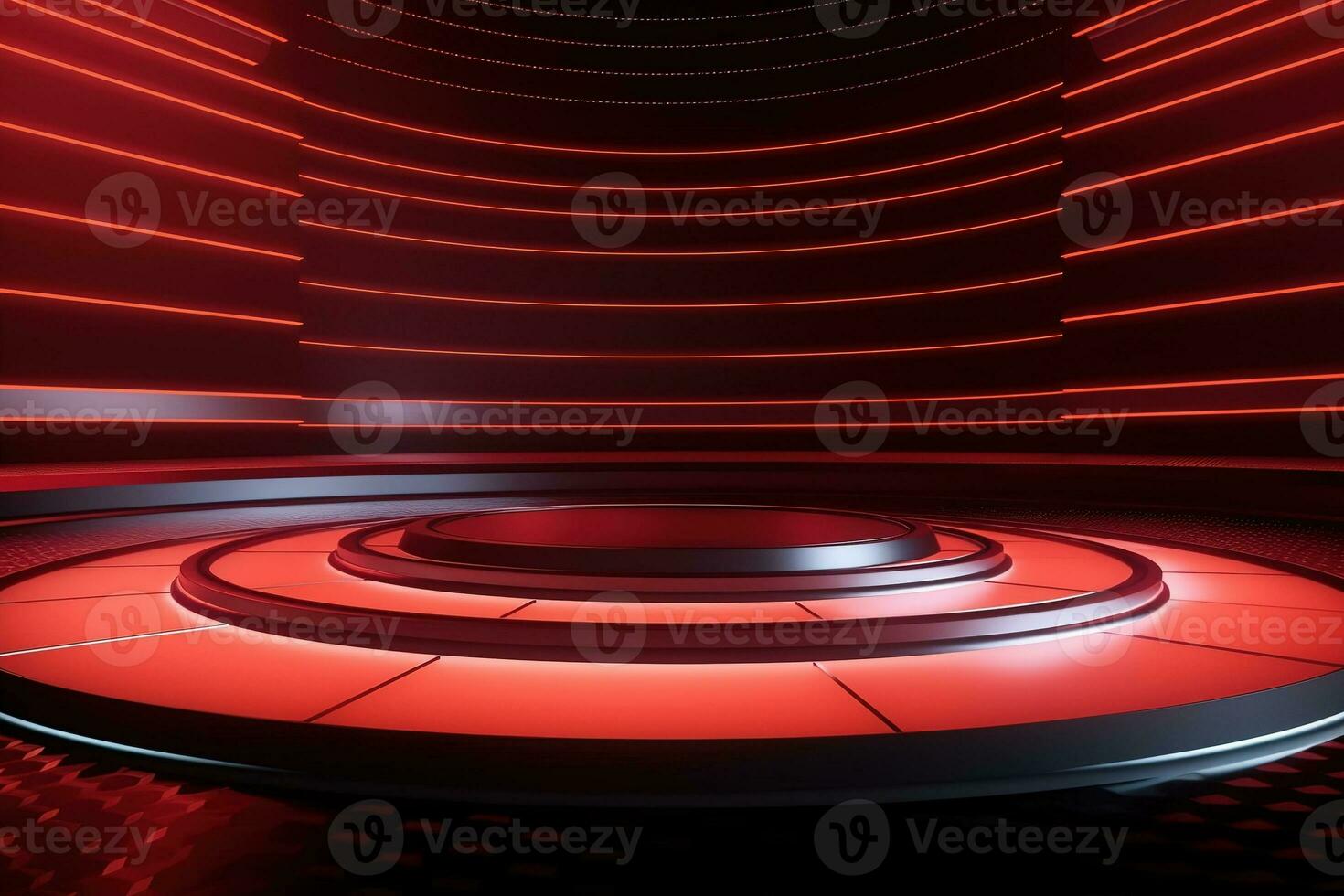 futuristic and clean stage blank center background photo
