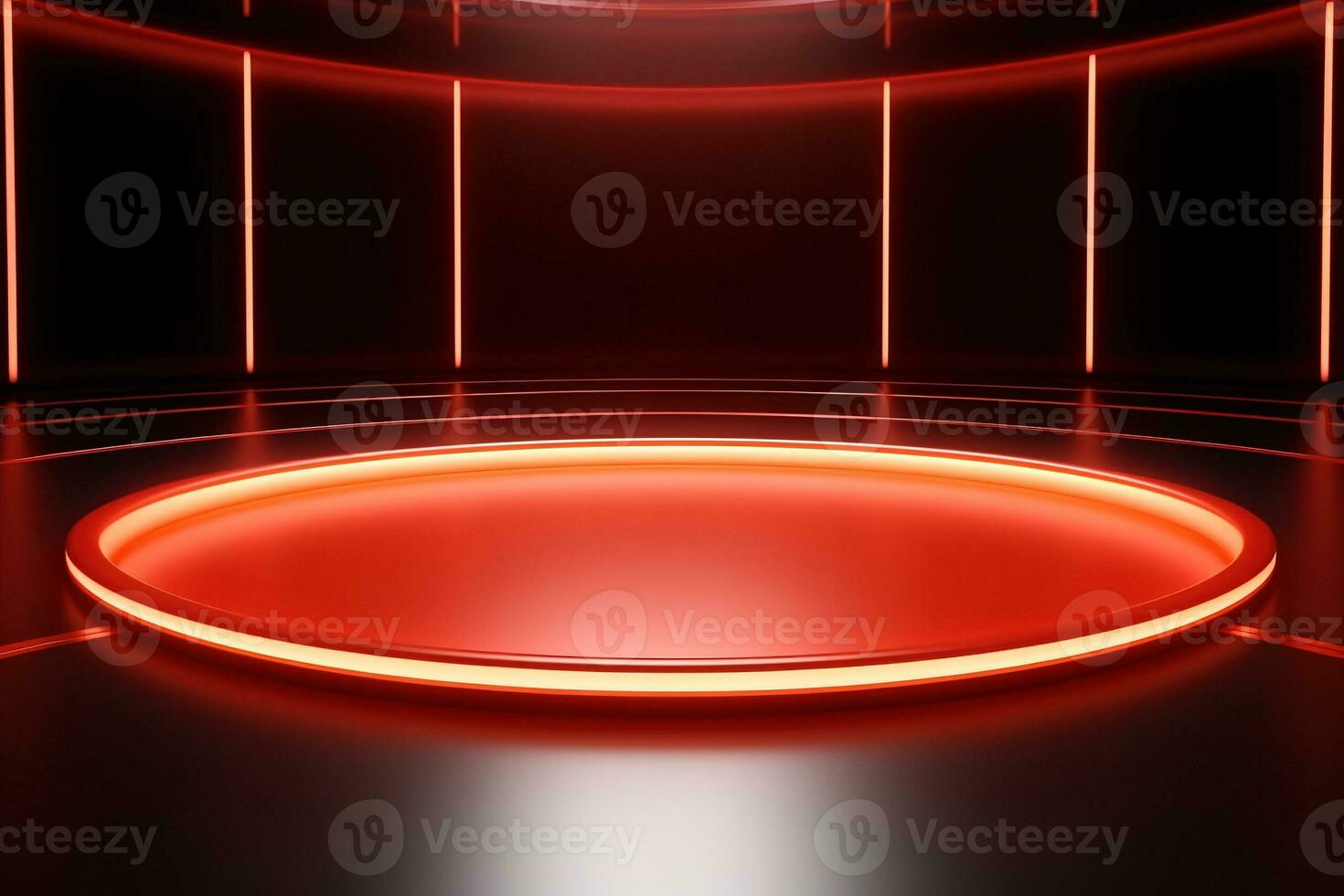 futuristic and clean stage blank center background photo