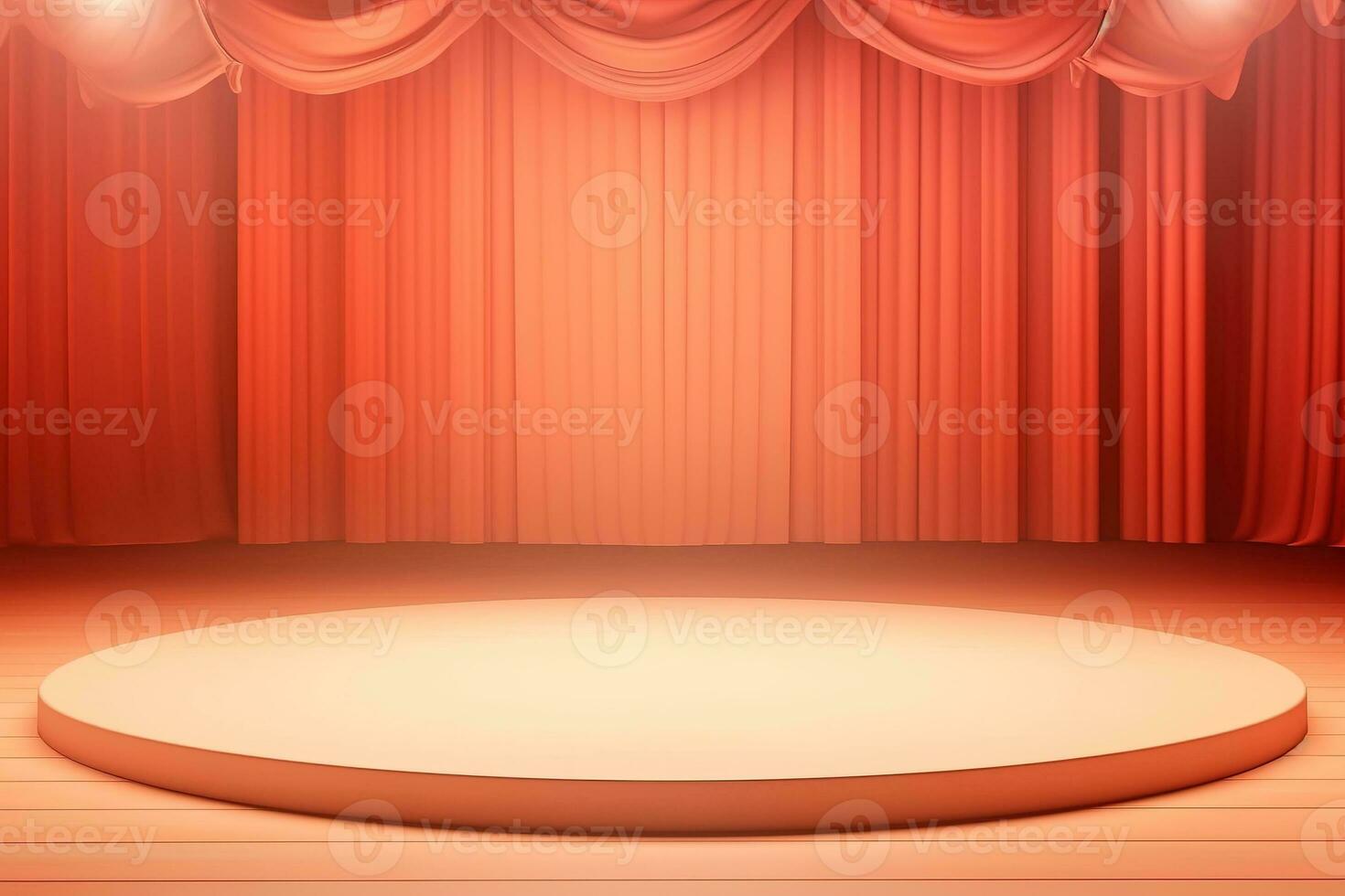 futuristic and clean stage blank center background photo