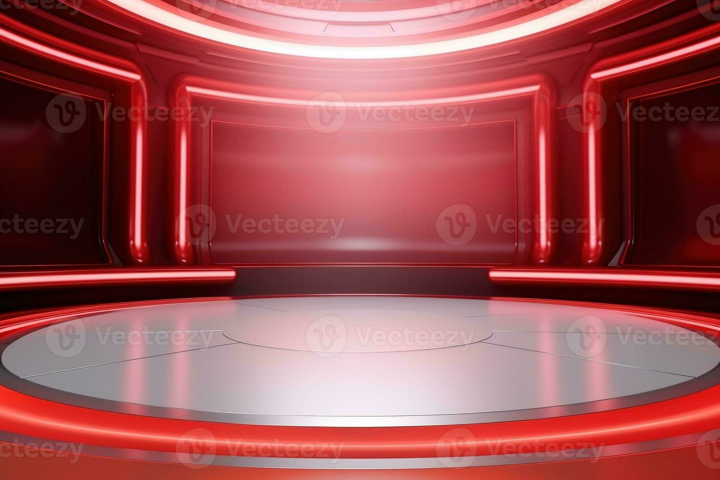 futuristic and clean stage blank center background photo
