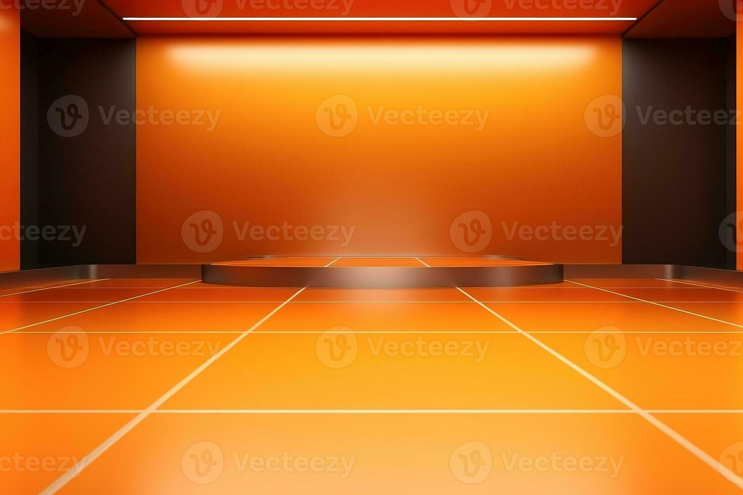 futuristic and clean stage blank center background photo