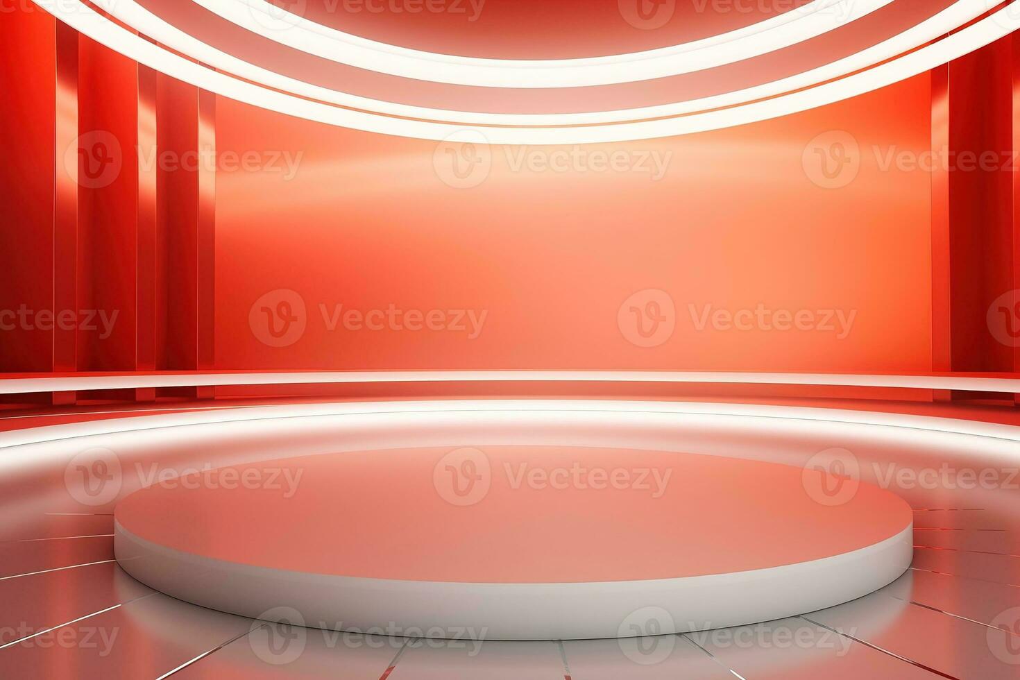 futuristic and clean stage blank center background photo