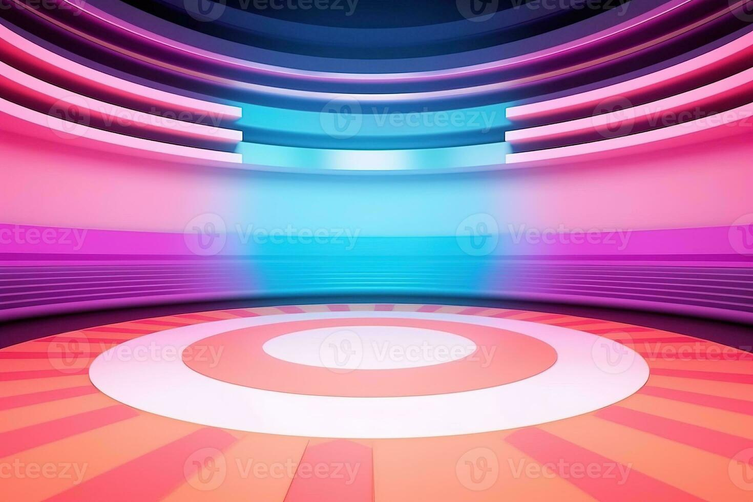 futuristic and clean stage blank center background photo