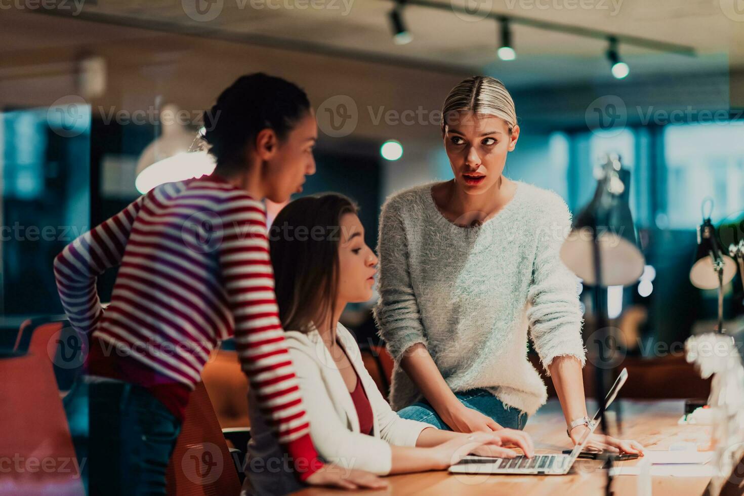 People working in the office photo