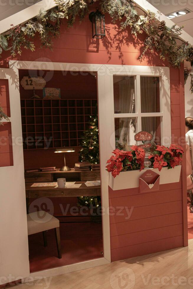 Navidad decoración de santa casa foto