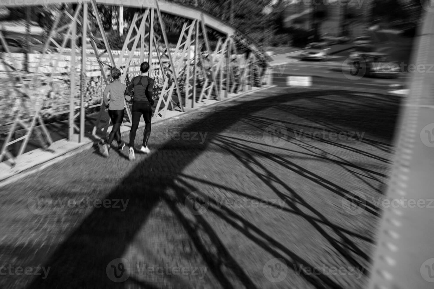 Couple exercising together photo