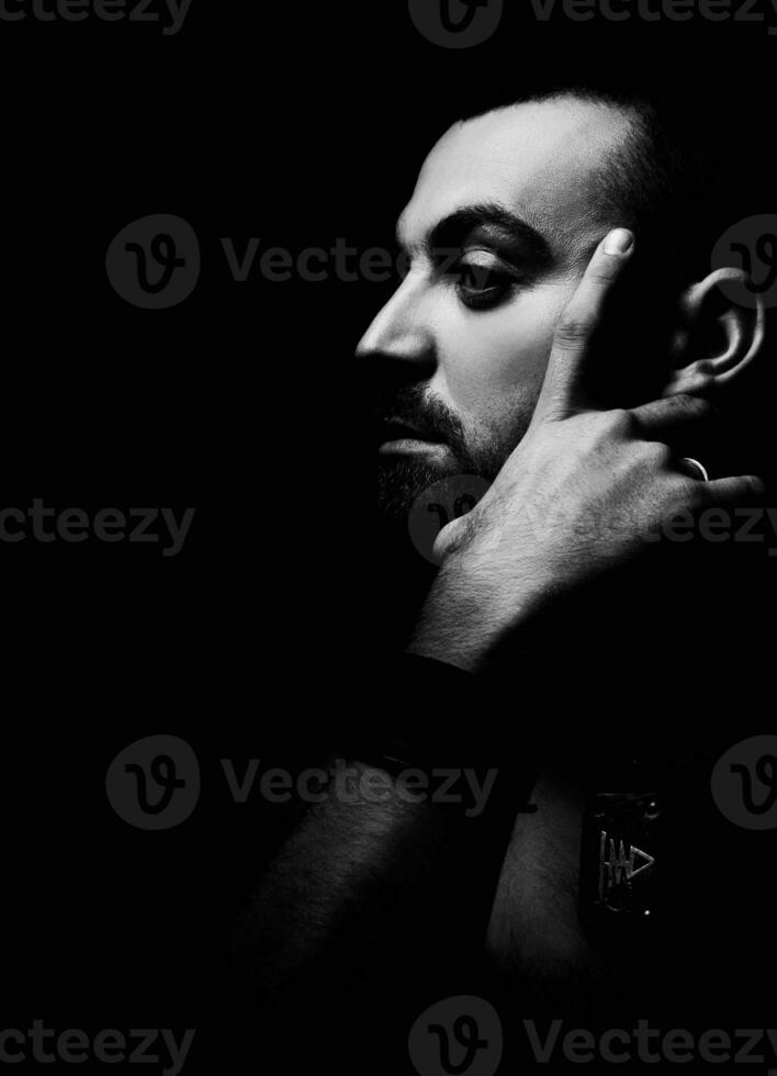 a man with a beard portrait photo