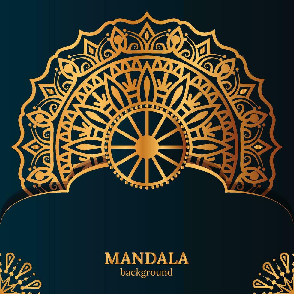 Luxury ornamental mandala design background template vector