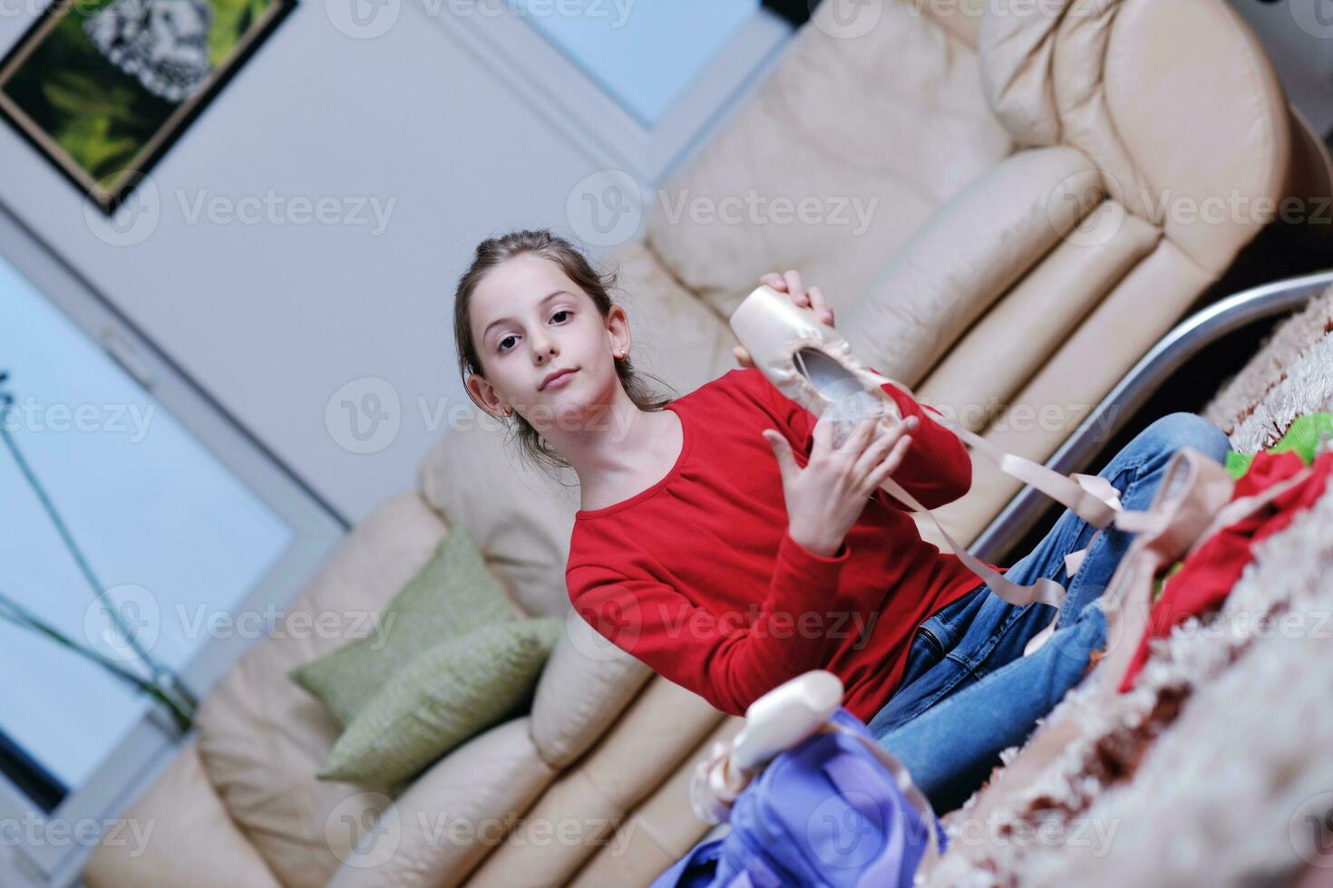 Girl with ballet outfit photo