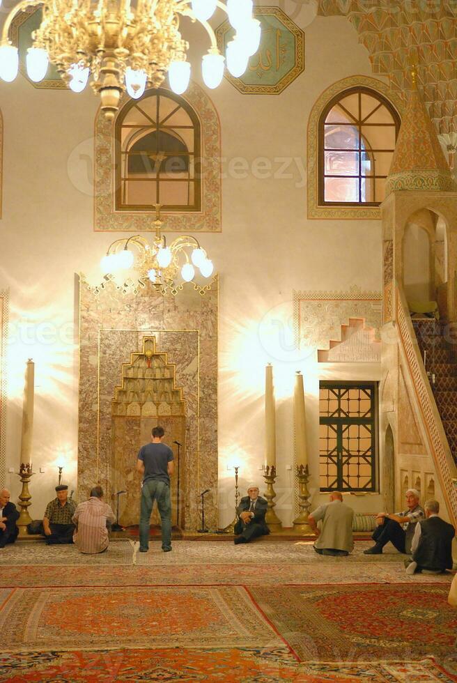 hermosa vista de la mezquita foto