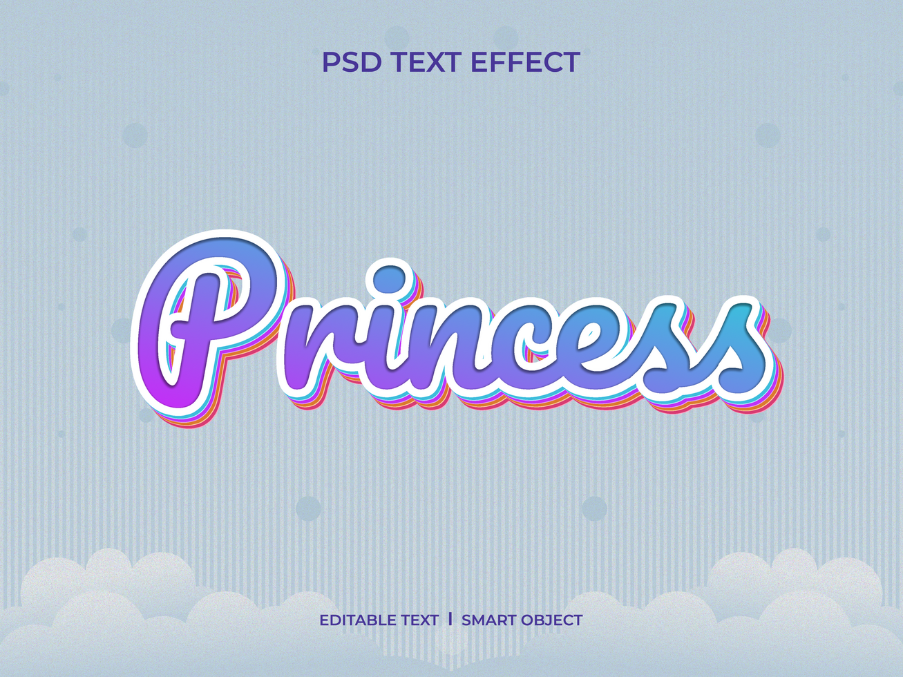 Princess text effect psd
