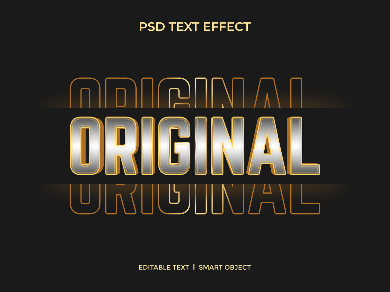 origineel tekst effect psd