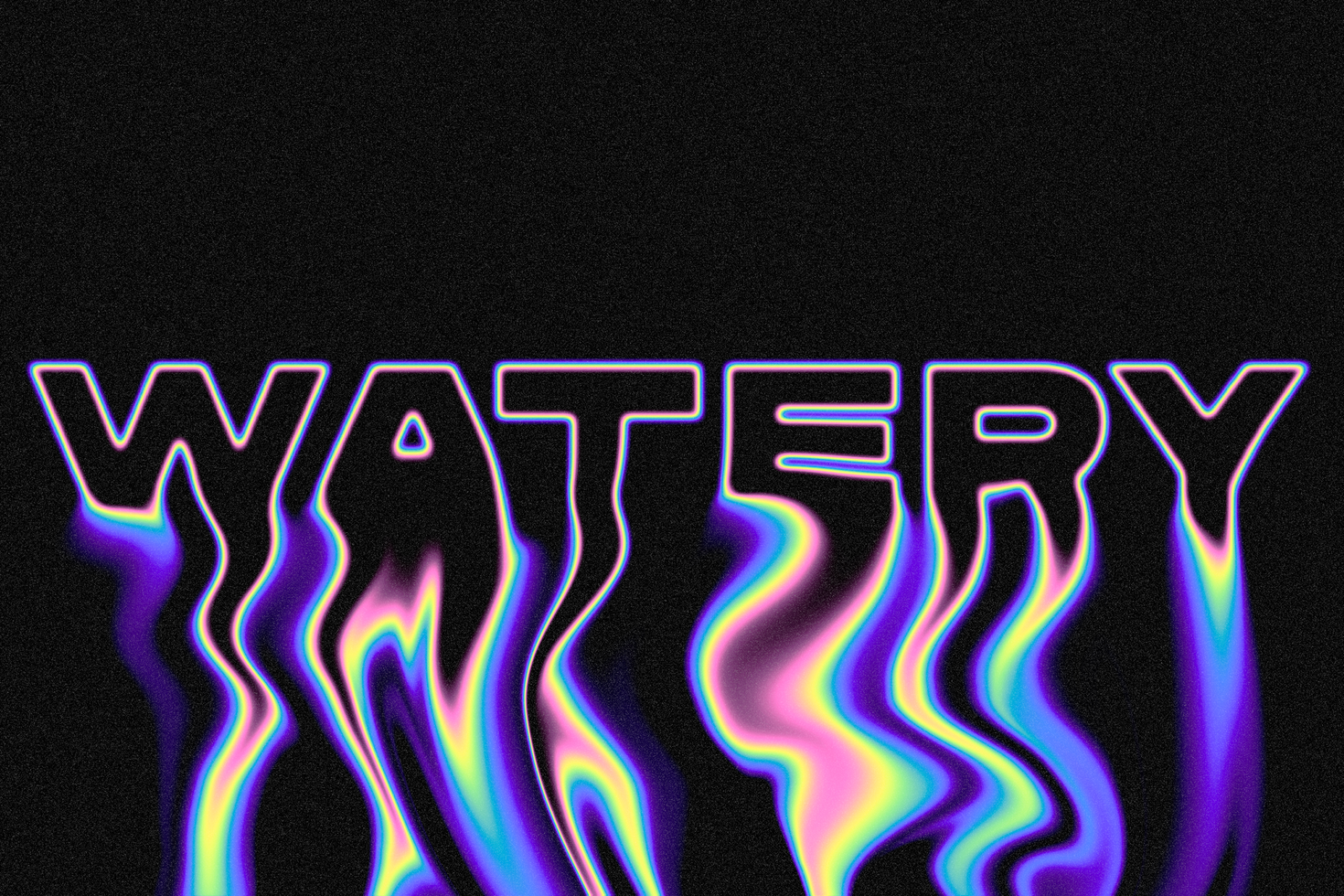 Melted Liquid Text Effect psd