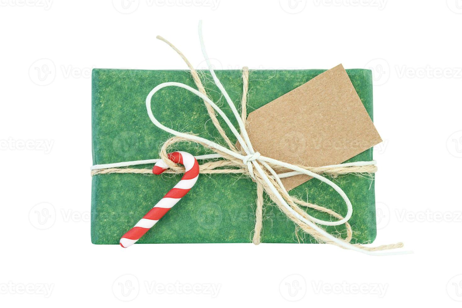 Christmas gift box isolated photo