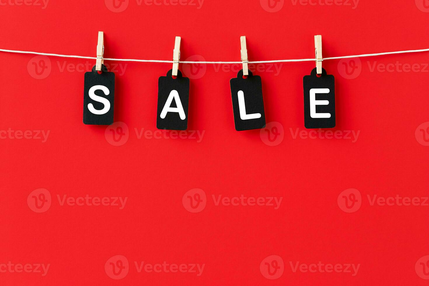 Sale red background photo