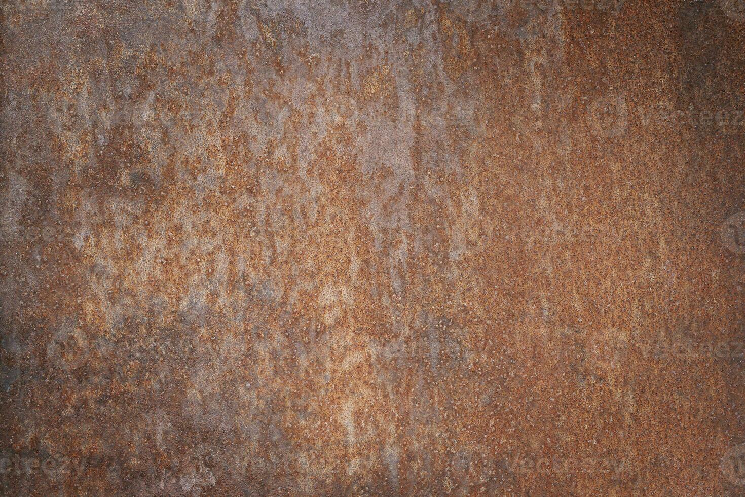 Aged rusty metal texture brown background photo