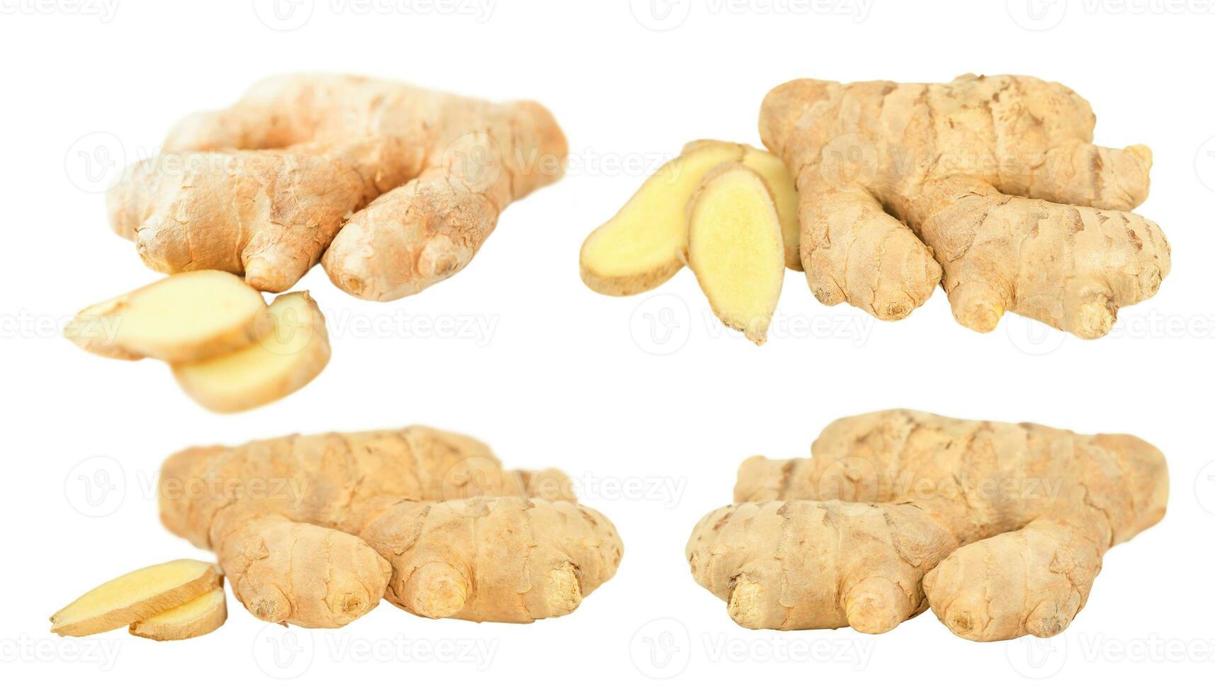 Ginger set on white photo