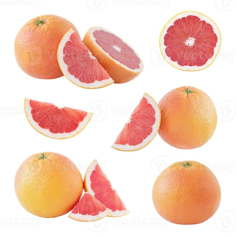 Set of grapefruits photo
