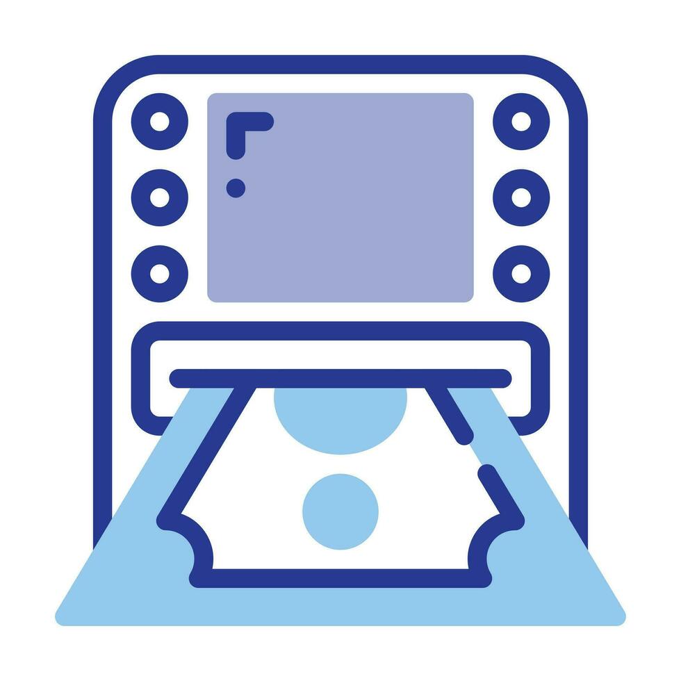 Atm flat icon vector