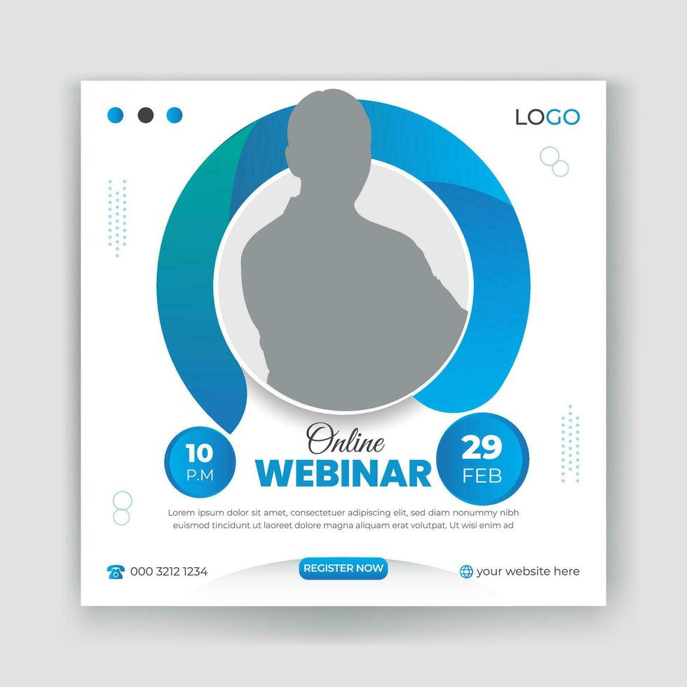 corporate and business promotion social media post design vector