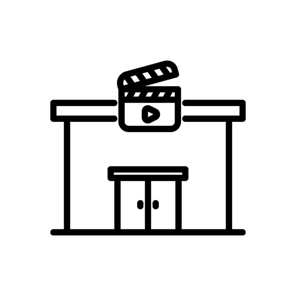 cinema icon vector in line style