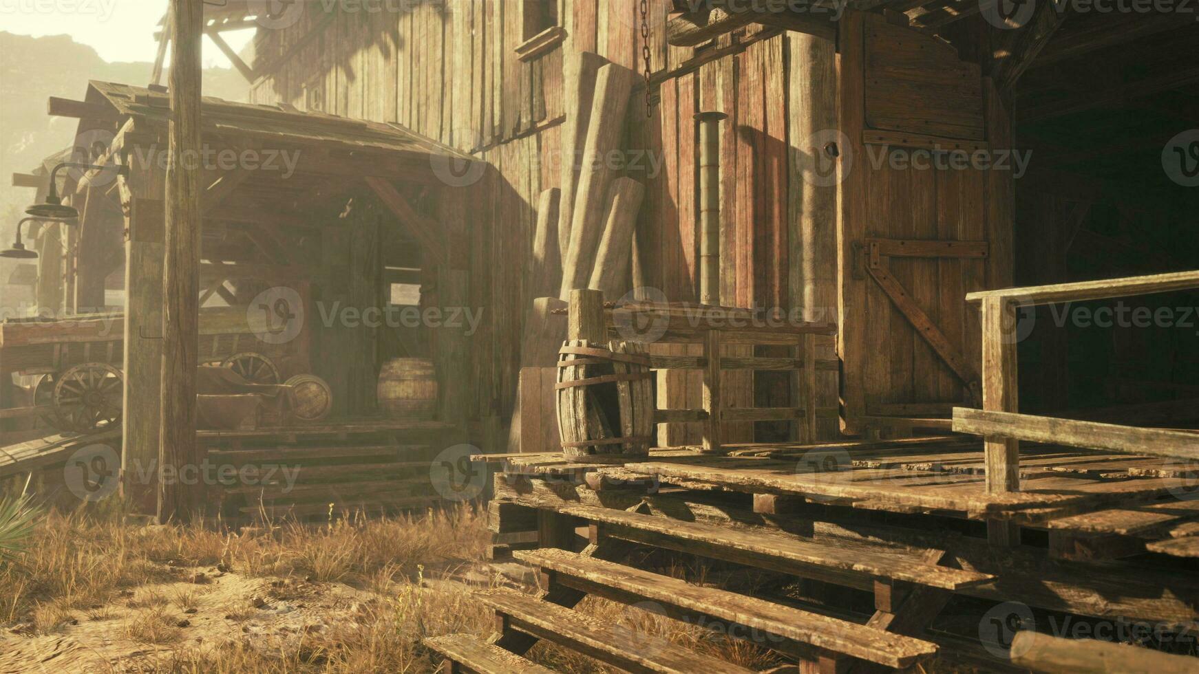 Old Wild West desert cowboy town photo