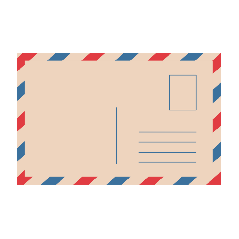 Luftpost Postkarte Illustration png