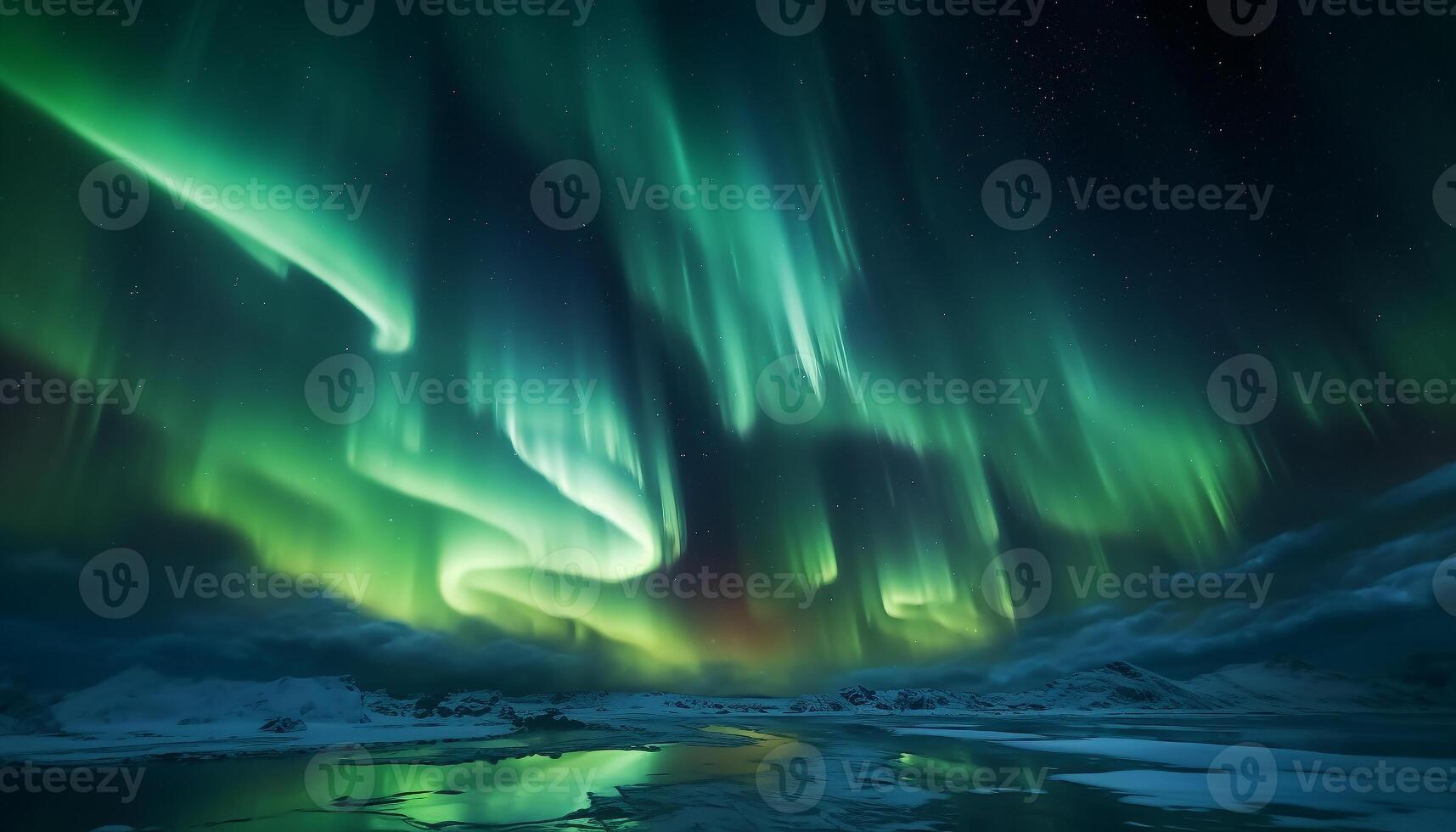 AI generated Majestic mountain range illuminated by starry night, tranquil scene generated by AI photo