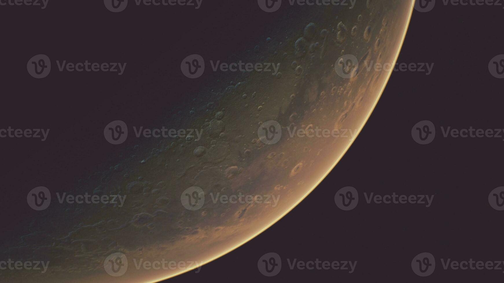 Orbiting Planet Mars in deep space photo