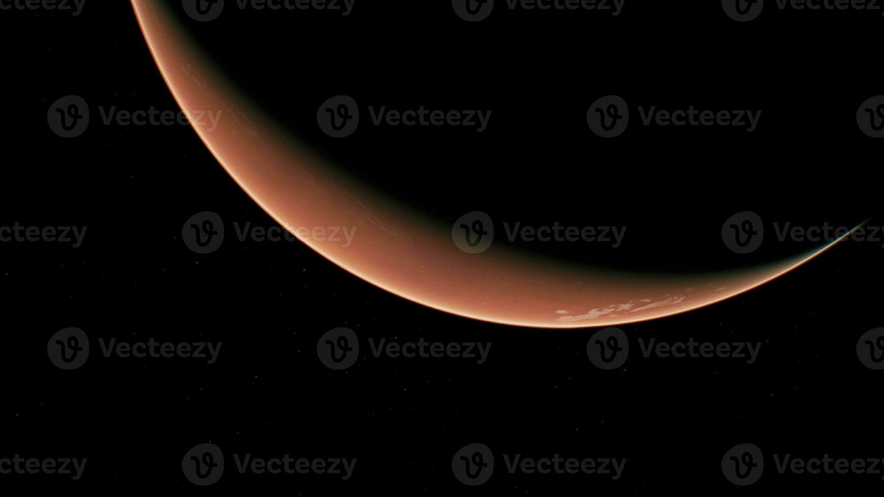 Orbiting Planet Mars in deep space photo