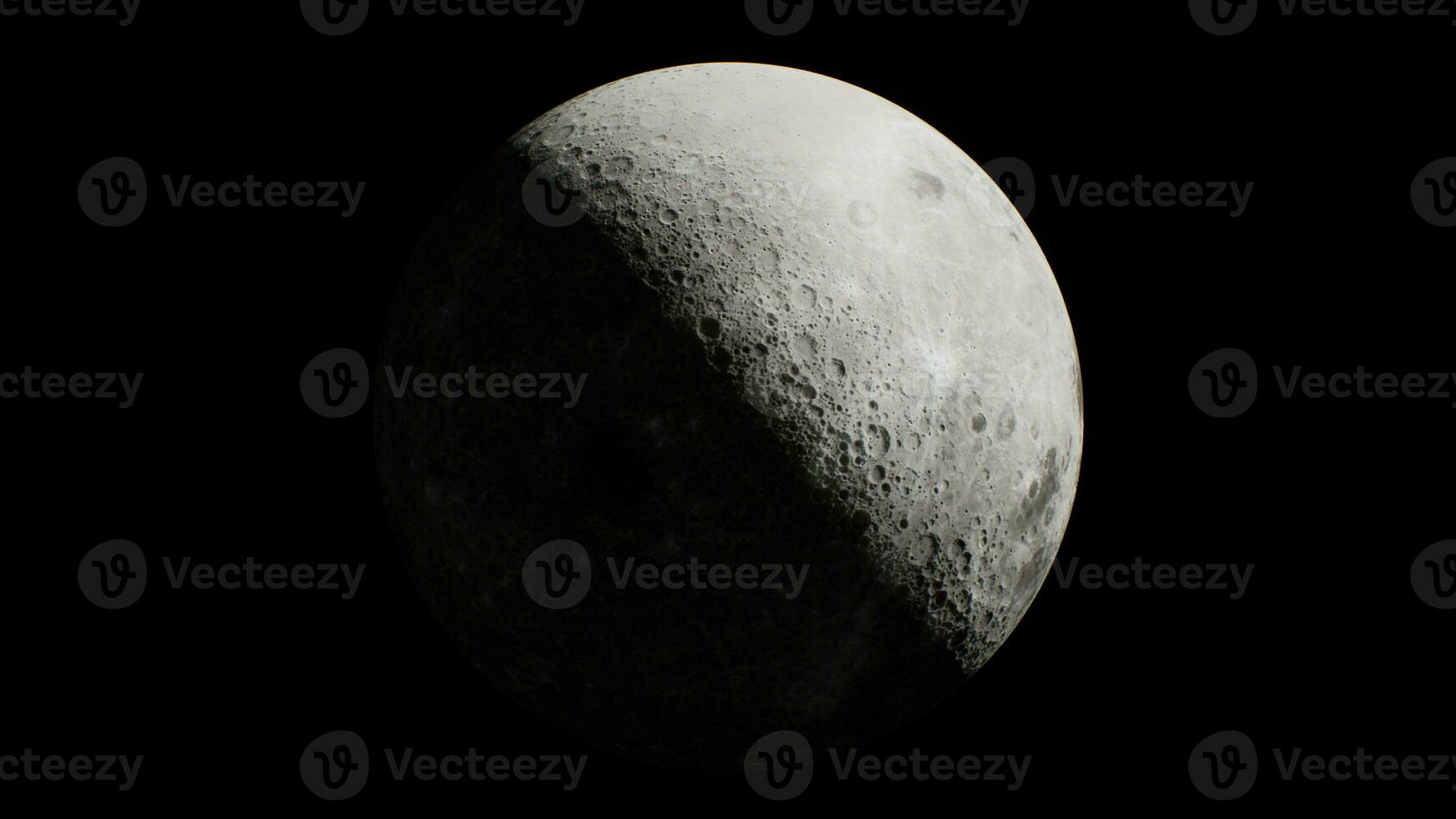 Spinning Moon sphere galaxy in space with solar system photo